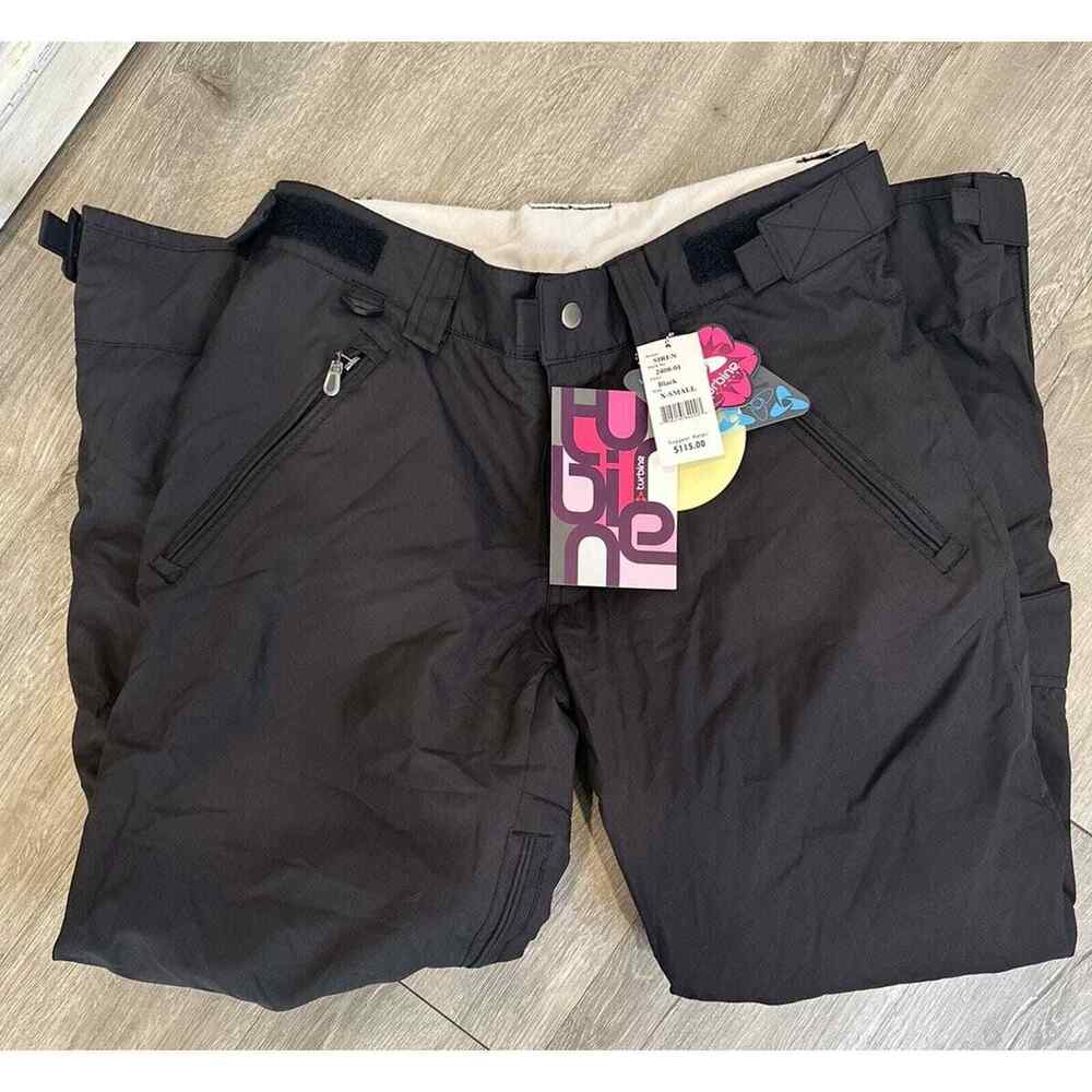 NWT’s Women’s XS Turbine Boardwear Snow Pants Black Siren